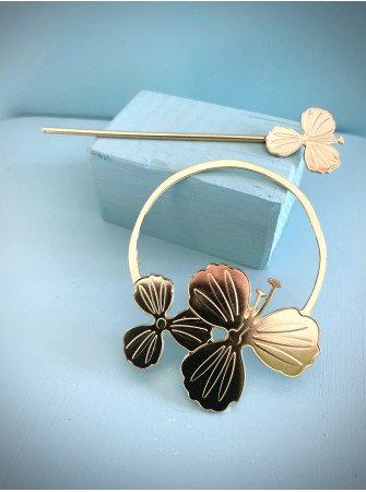 Fibule cheveux Hortensia