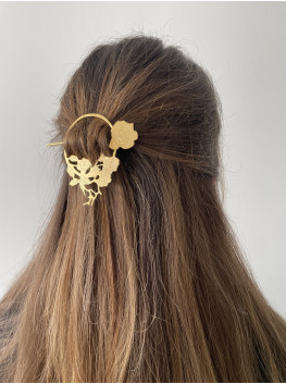 Fibule cheveux Roses